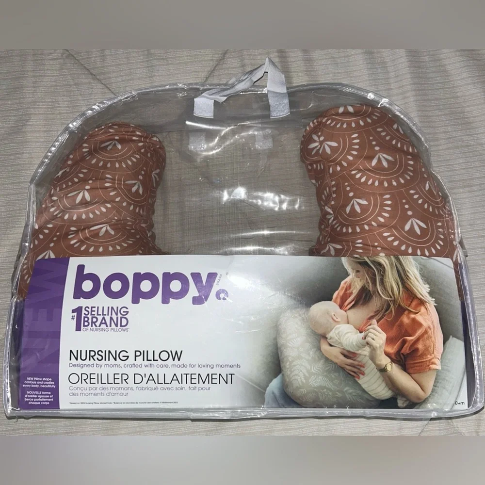 Boppy Nursing Pillow in Clay Boho Arches Motif - Picture 1 of 7